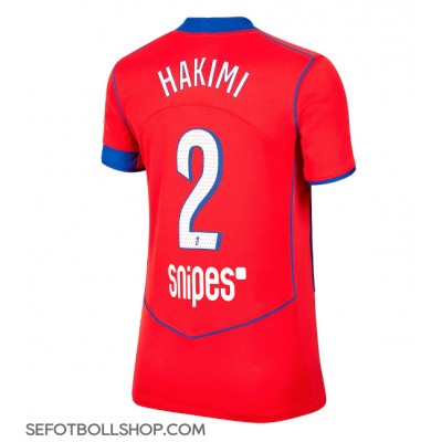 Billiga Paris Saint-Germain Achraf Hakimi #2 Tredje fotbollskläder Dam 2025-26 Kortärmad Billiga Paris Saint-Germain Achraf Hakimi #2 Tredje fotbollskläder Dam 2025-26 Kortärmad
